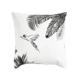 BecquetTaie d'oreiller réversible en coton blanc - BLACK JUNGLE