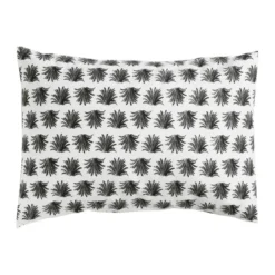 BecquetTaie d'oreiller réversible en coton blanc - BLACK JUNGLE