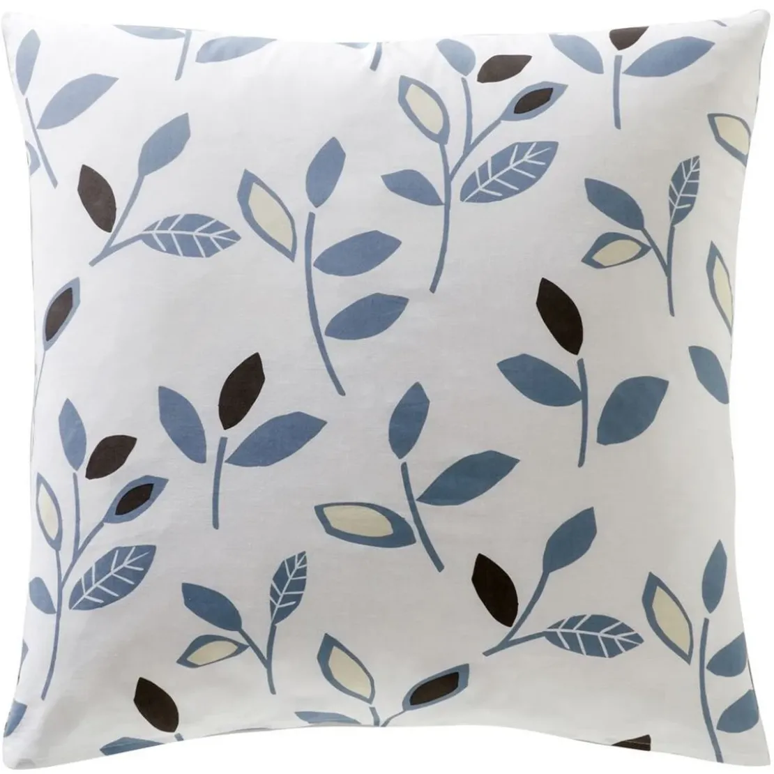 BecquetTaie d'oreiller réversible en coton bleu à motif floral - SEVENTIES