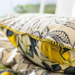 BecquetTaie d'oreiller réversible en percale de coton écru - CITRONNADE