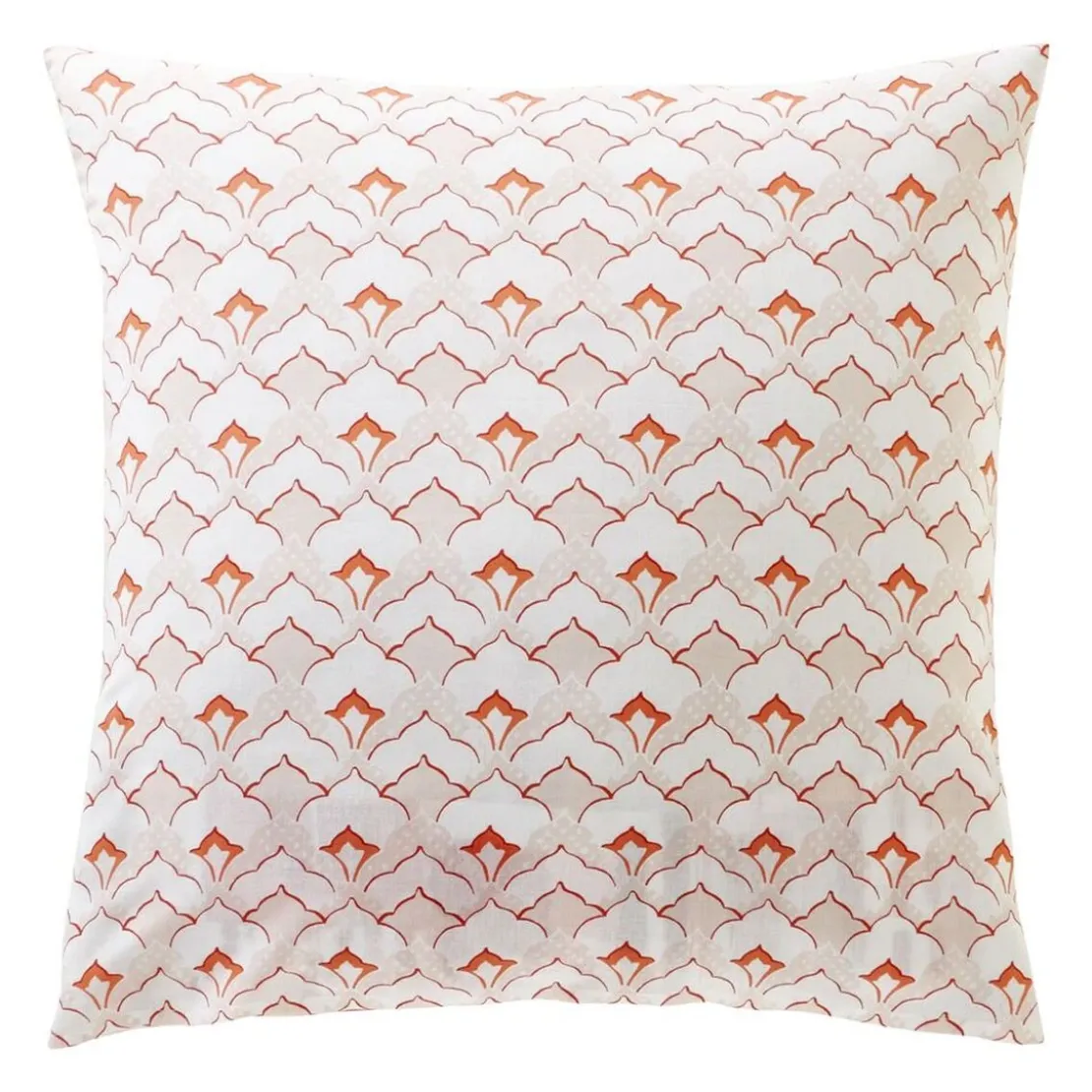 BecquetTaie d'oreiller révesible en coton blanc cassé - SAHARA rose en coton