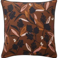 BecquetTaie d'oreiller sac carrée MONDE VEGETAL imprimé feuilles, multicolore
