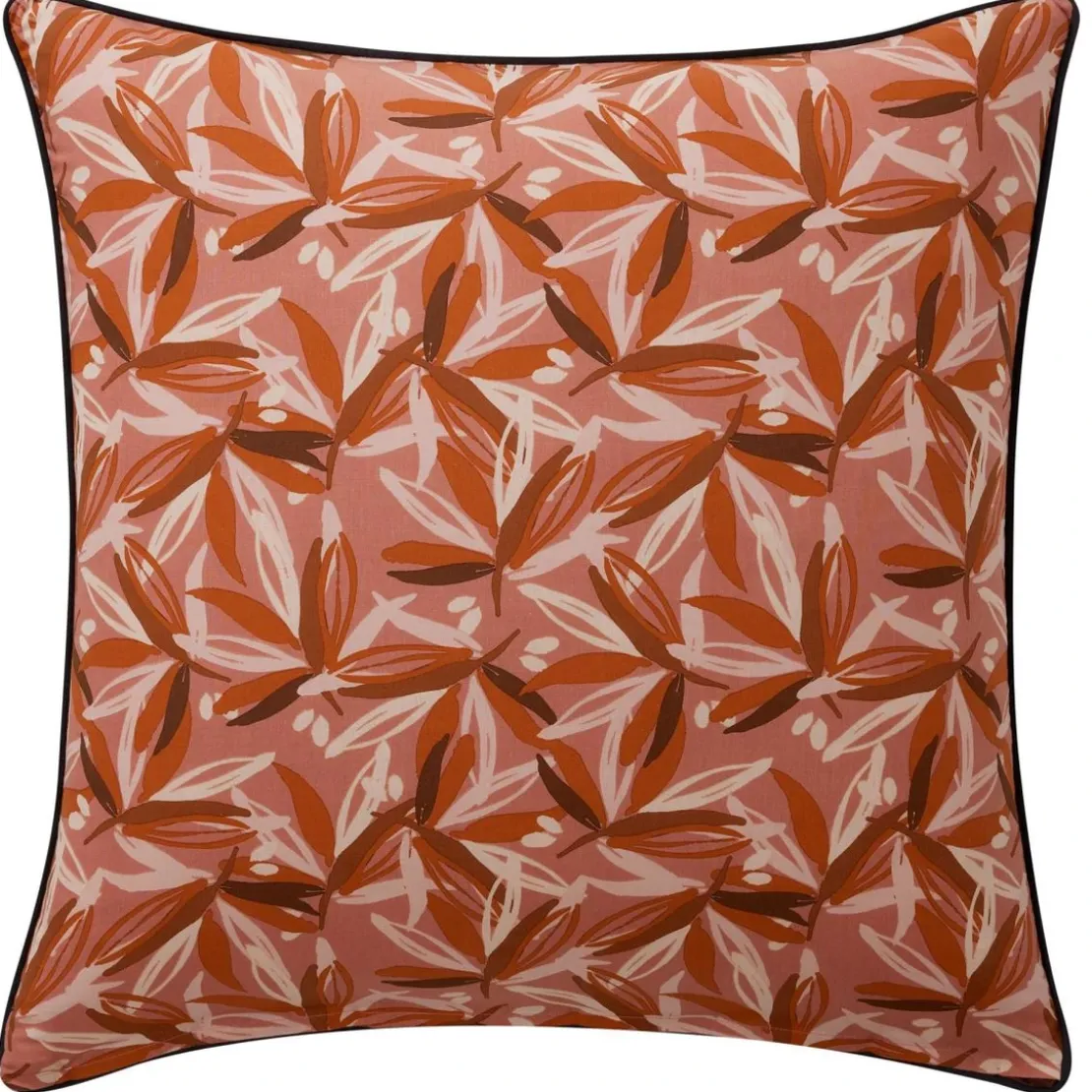 BecquetTaie d'oreiller sac carrée MONDE VEGETAL imprimé feuilles, multicolore