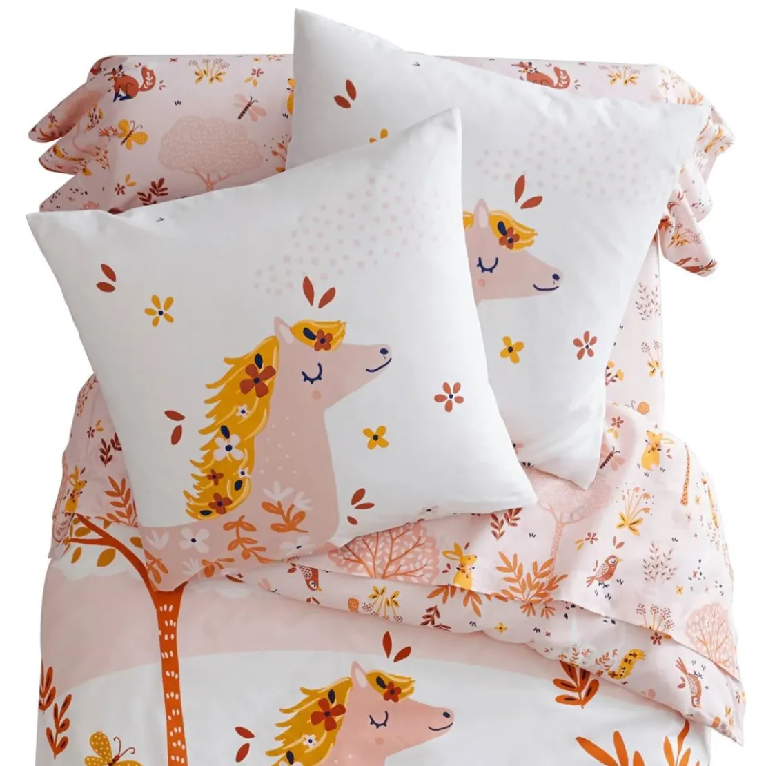 BecquetTaie d'oreiller Sac CHEVAL Rose