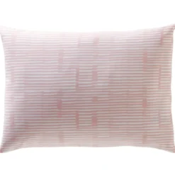 BecquetTaie d'oreiller sac double face à rayures colorées en Coton Rose FLORENT