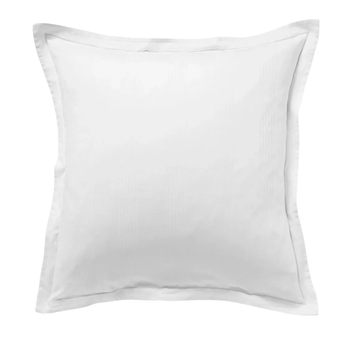 BecquetTaie d'oreiller SATIN RAYE/UNI - blanc