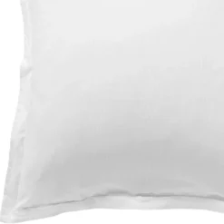 BecquetTaie d'oreiller SATIN RAYE/UNI - blanc