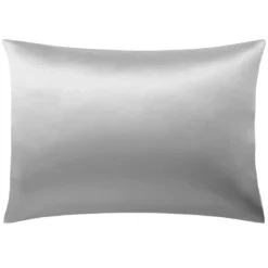 BecquetTaie d'oreiller SOIE/SATIN - gris perle