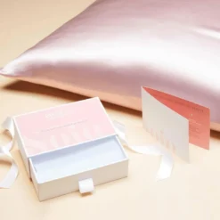 BecquetTaie d'oreiller SOIE/SATIN - rose
