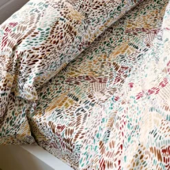 BecquetTaie d'oreiller, taie de traversin coton CHOUETTE DES NEIGES - multicolore