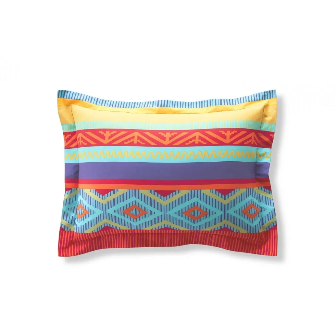 BecquetTaie d'oreiller, traversin motifs ethniques multicolore - EL GRINGO