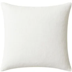 BecquetTaie d'oreiller uni en lin Blanc