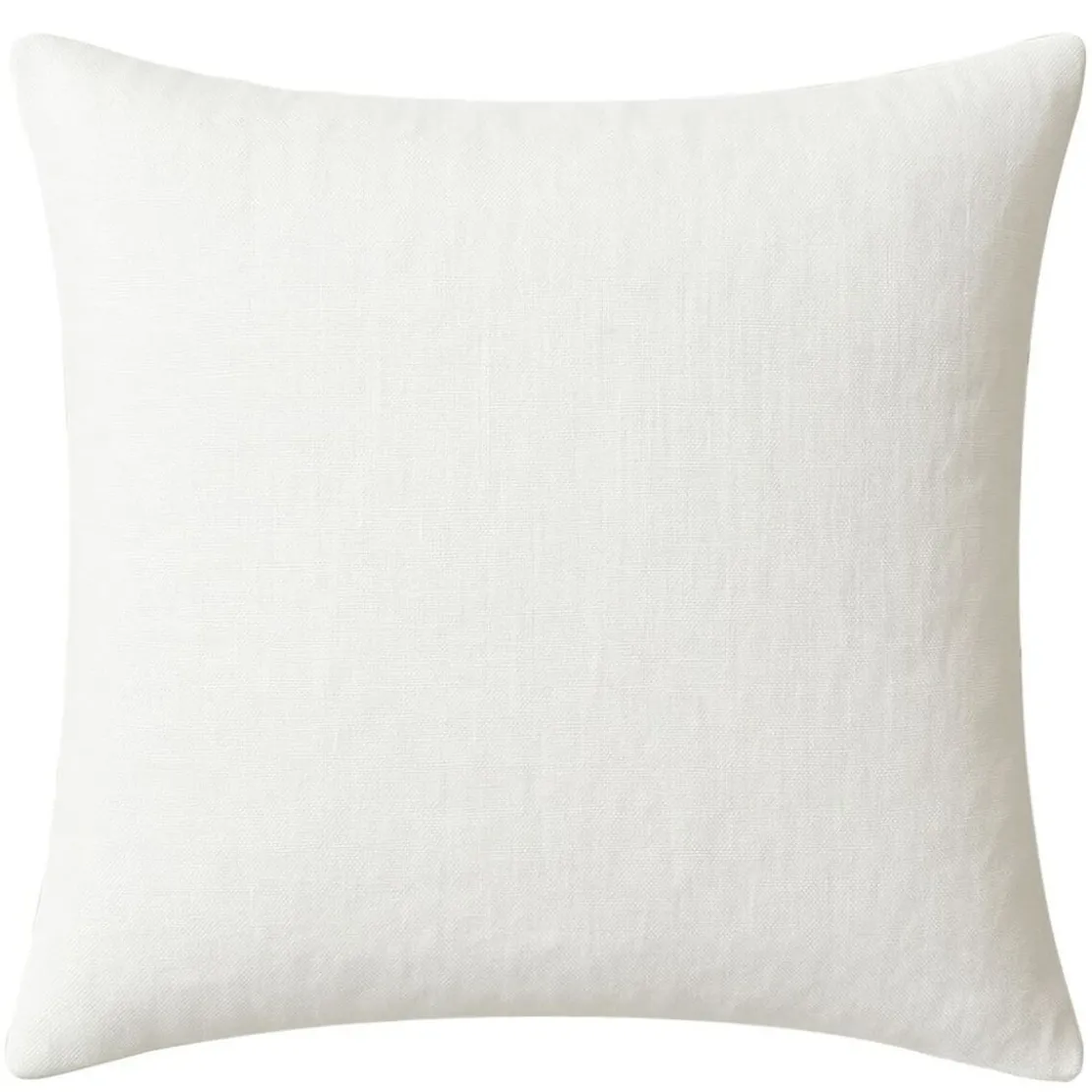 BecquetTaie d'oreiller uni en lin Blanc