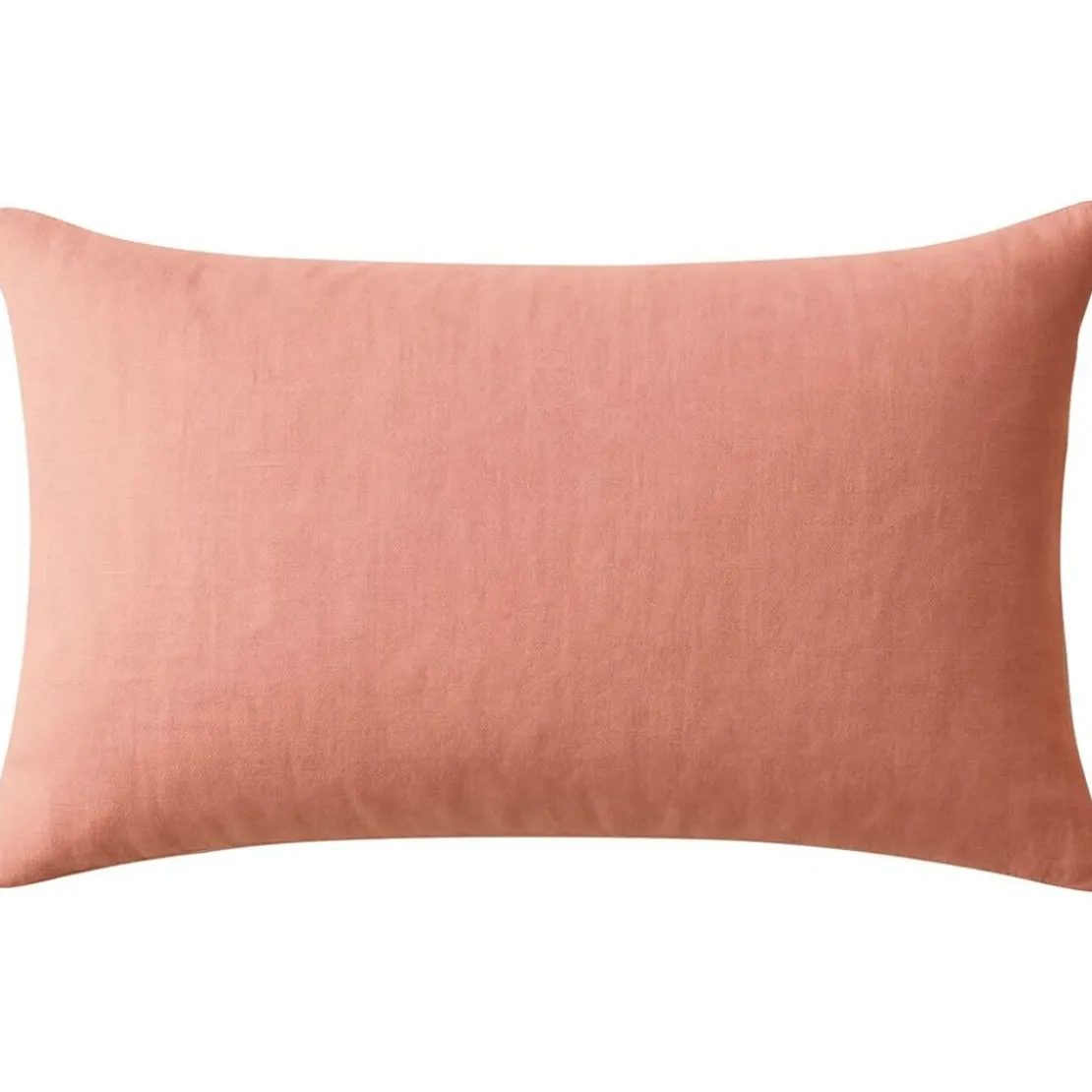 BecquetTaie d'oreiller Uni en lin lavé rose blush