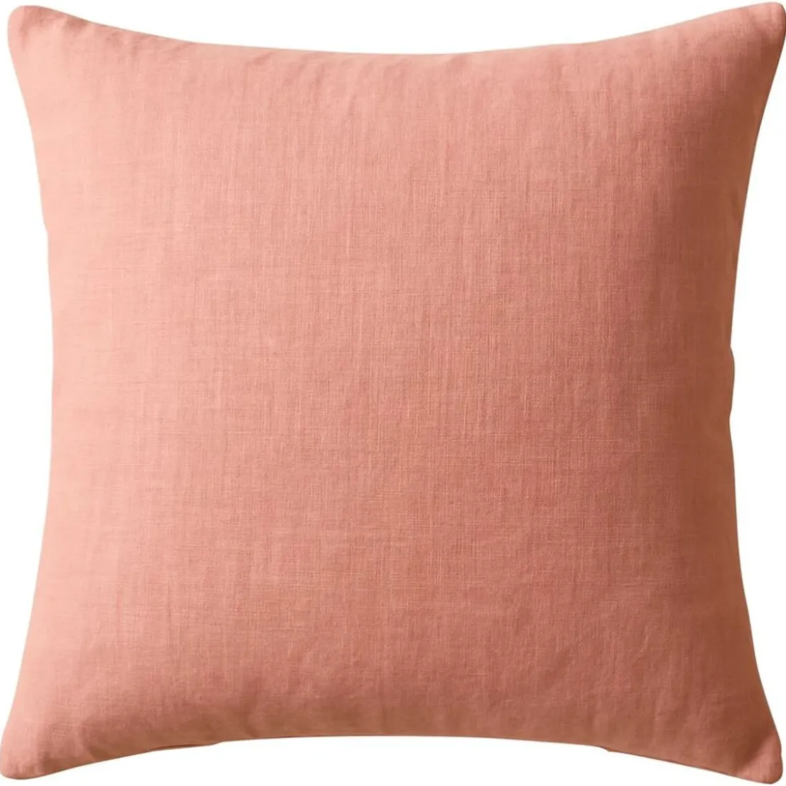 BecquetTaie d'oreiller Uni en lin lavé rose blush