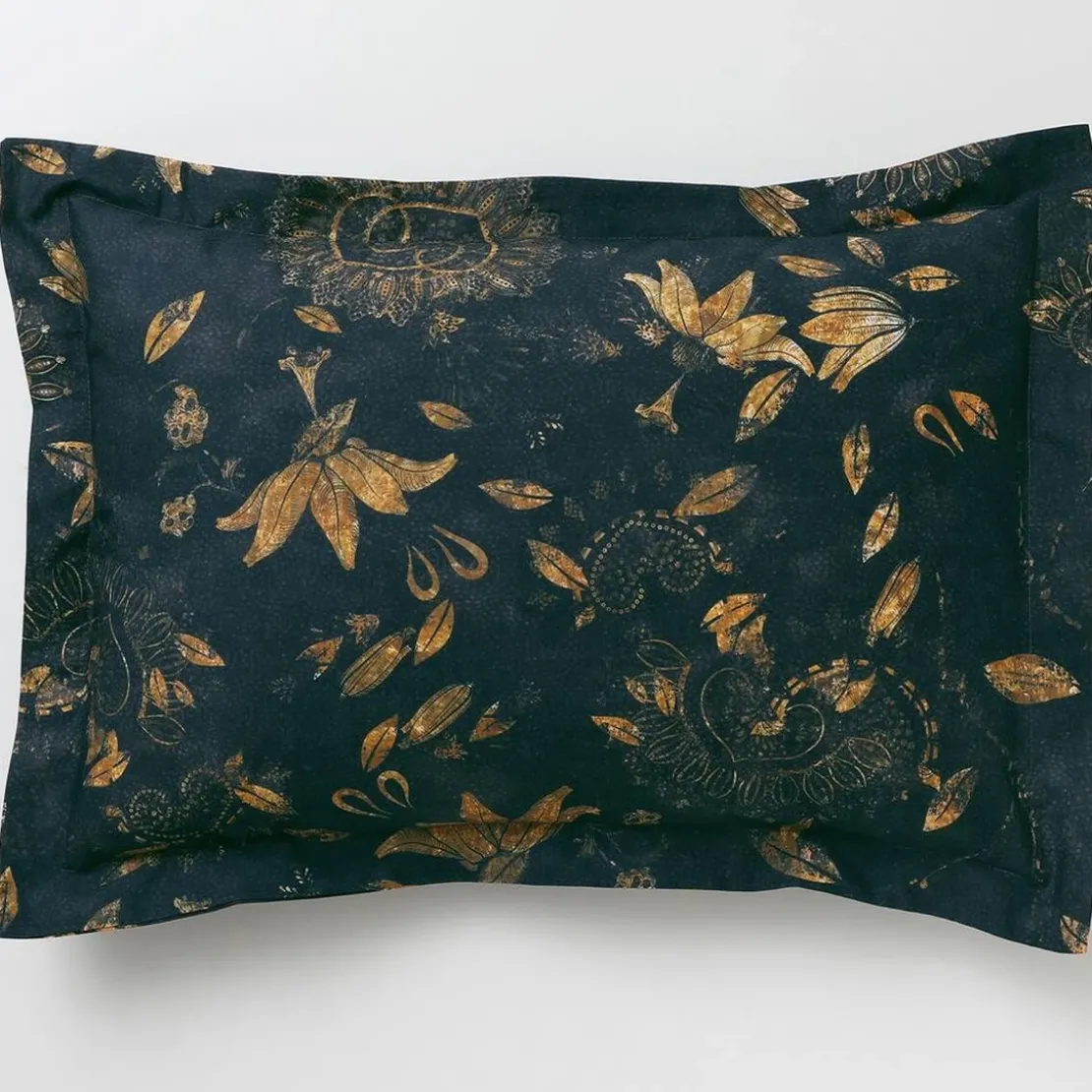 BecquetTaie d'oreiller volant coton multicolore fleuri JARDIN EXTRA