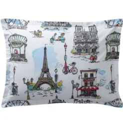 BecquetTaie d'oreiller volant PARISIEN multicolore