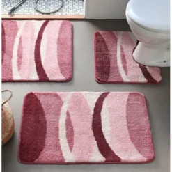 BecquetTapis contour WC COURBE - rose