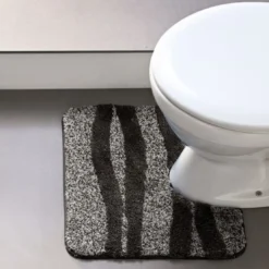 BecquetTapis contour WC en microfibre 2250 g/m² VAGUE - gris