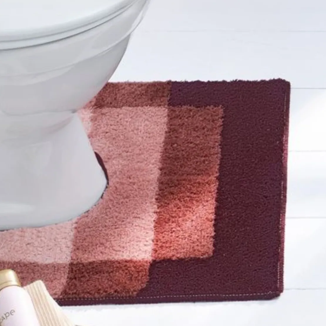 BecquetTapis contour WC 1000g/m² ILLUSION - rose