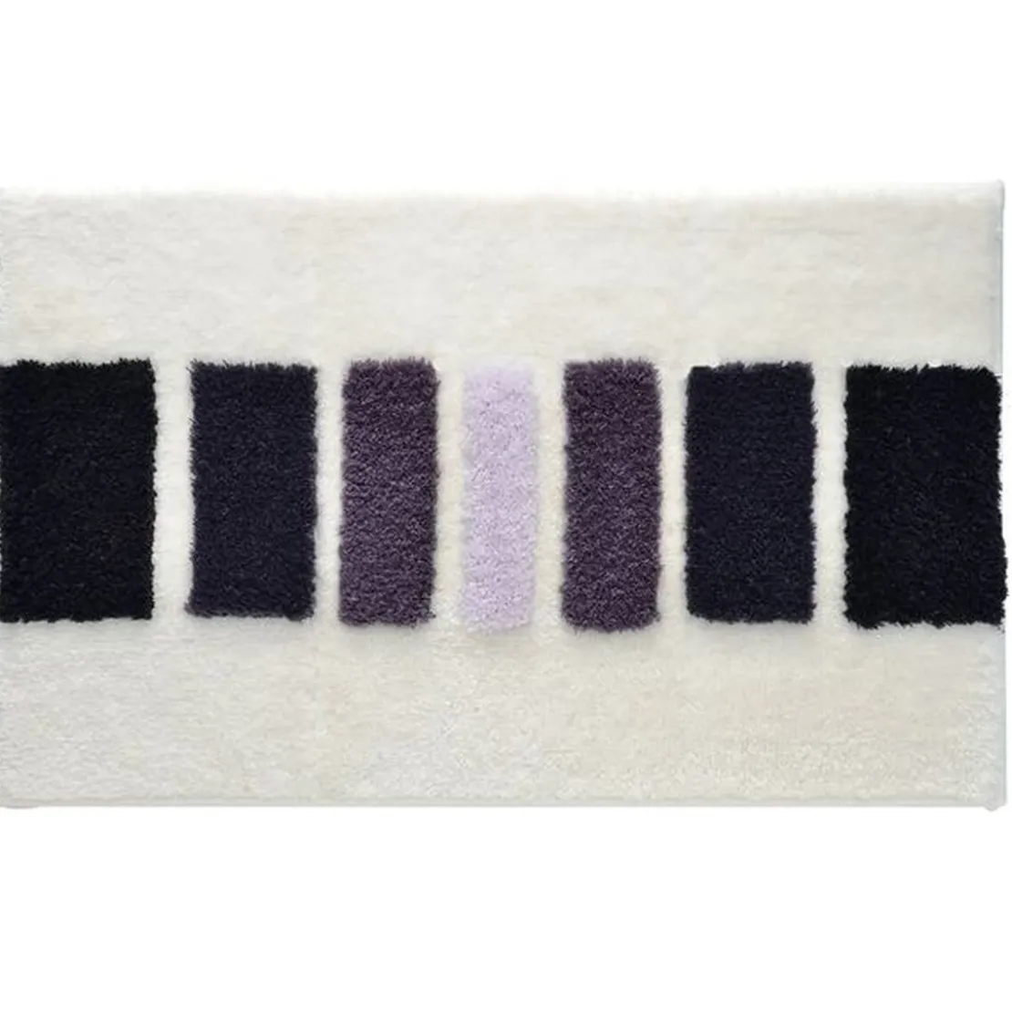 BecquetTapis contour WC à motifs géométriques et antidérapant SONIA Violet