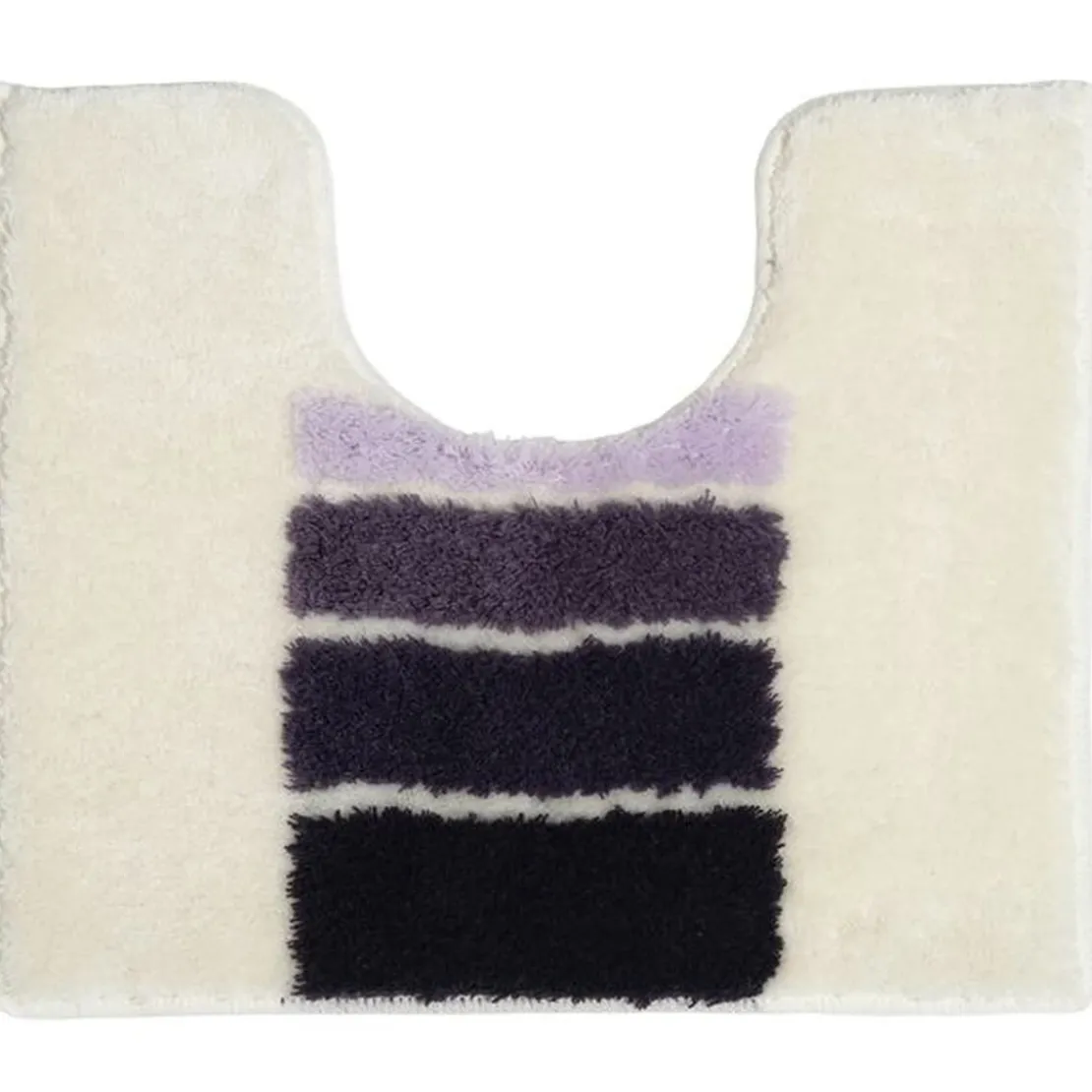 BecquetTapis contour WC à motifs géométriques et antidérapant SONIA Violet