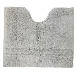 BecquetTapis de bain, contour WC en coton 1800g/m² LIGNUS - gris brume