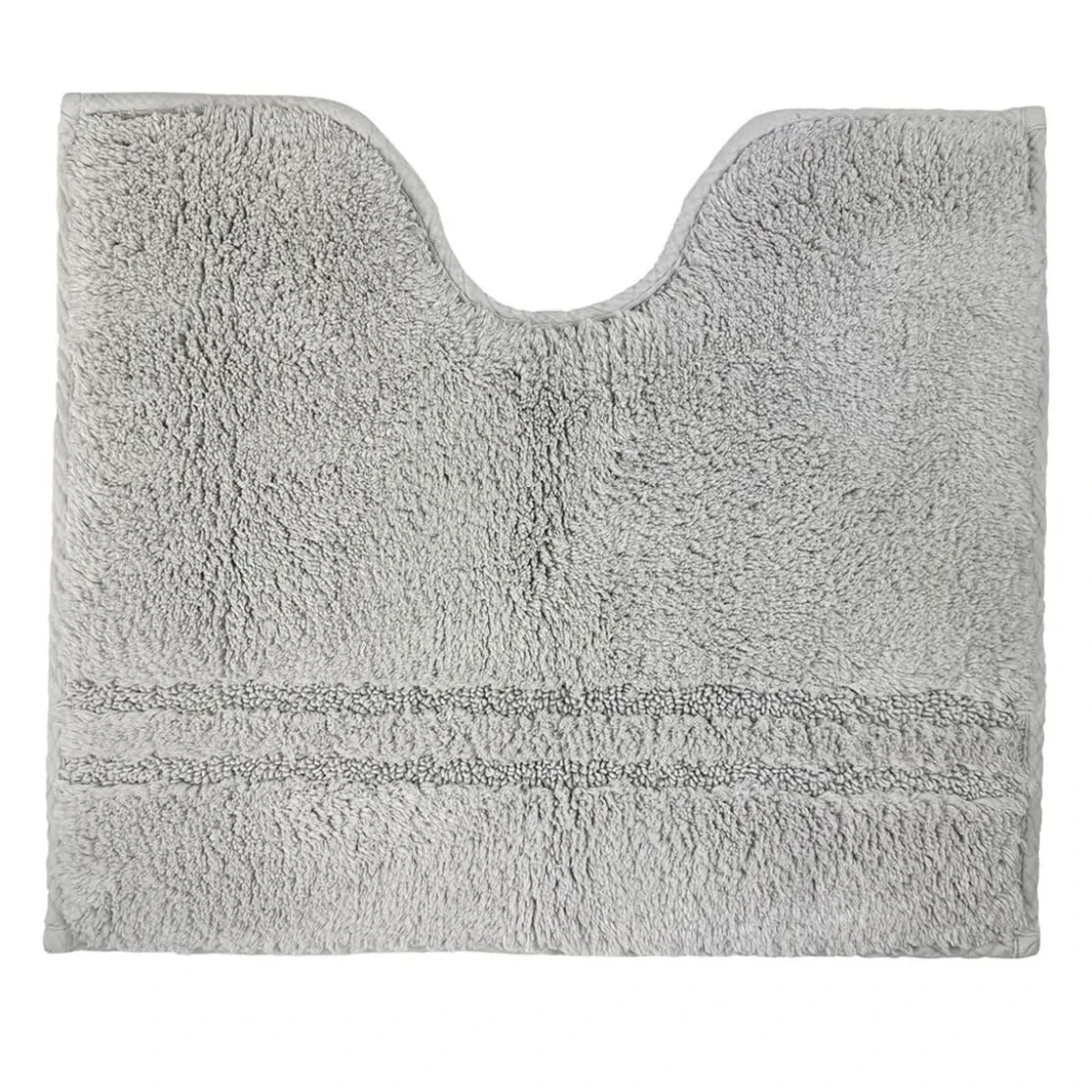 BecquetTapis de bain, contour WC en coton 1800g/m² LIGNUS - gris brume