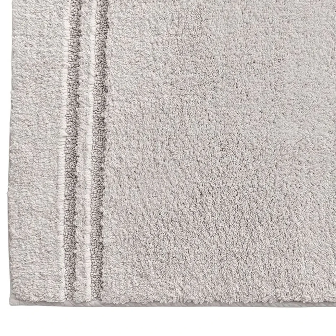 BecquetTapis de bain, contour WC en coton 1800g/m² LIGNUS - gris brume