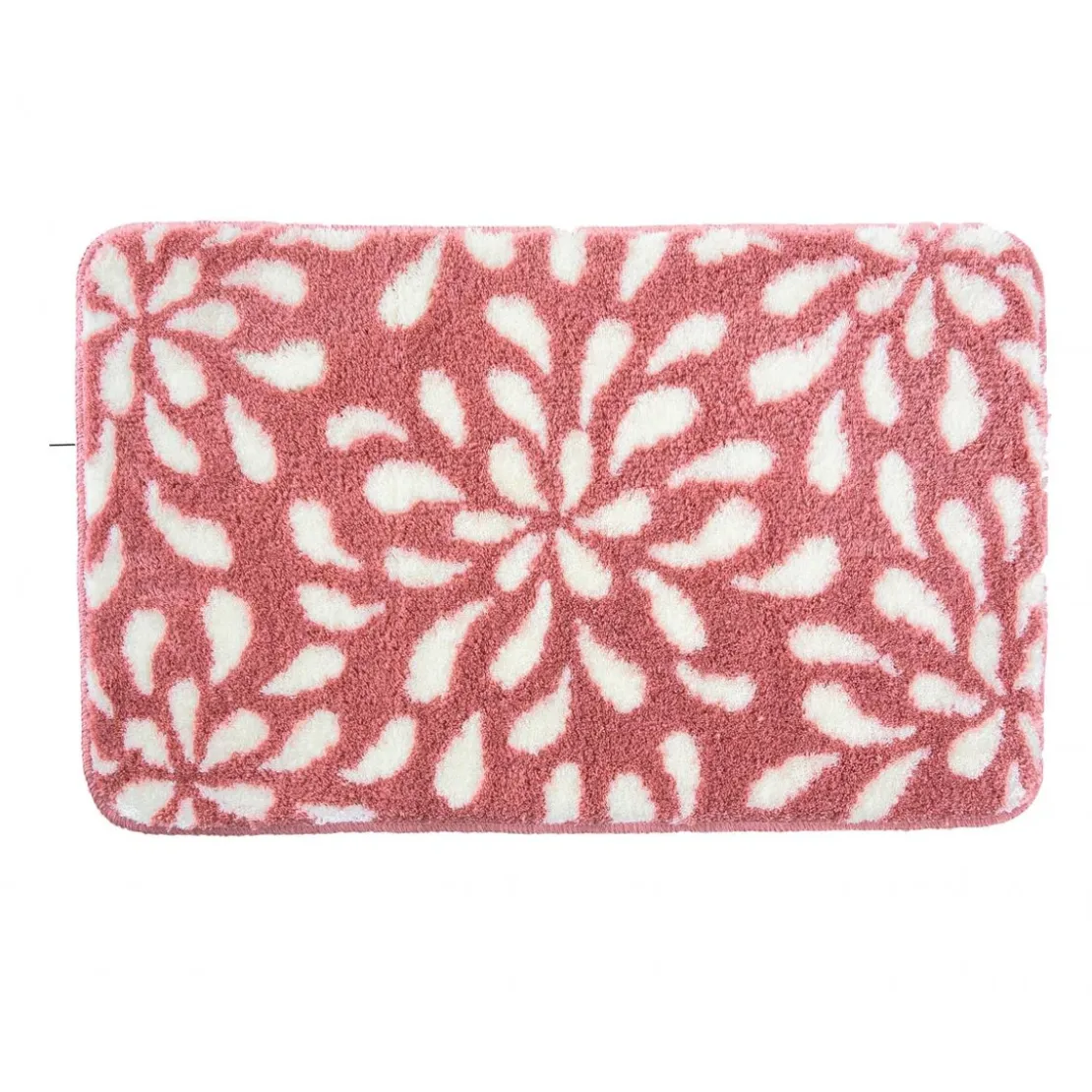 BecquetTapis de bain, contour WC en polyester PETALES rose