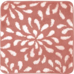 BecquetTapis de bain, contour WC en polyester PETALES rose