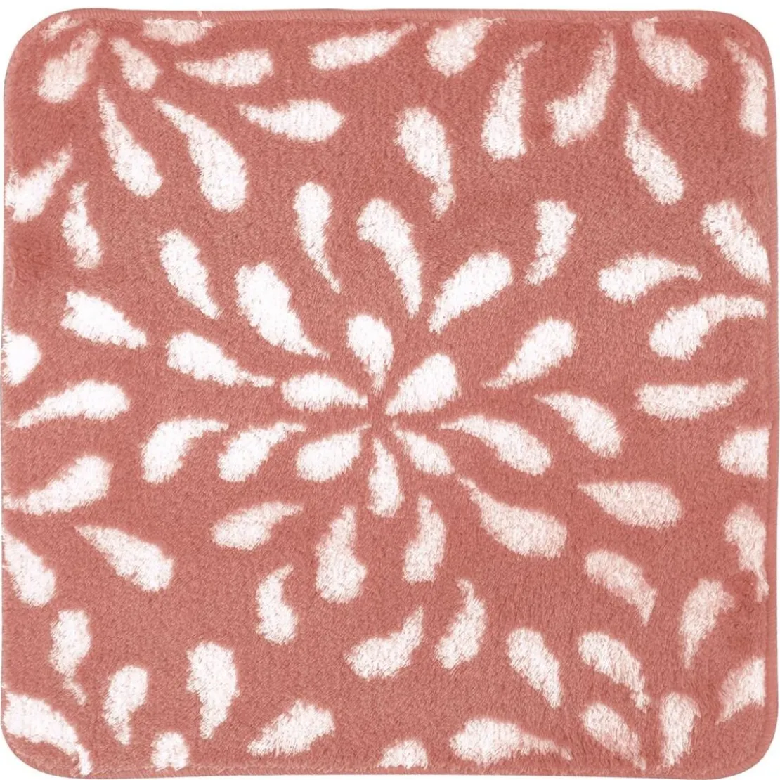 BecquetTapis de bain, contour WC en polyester PETALES rose