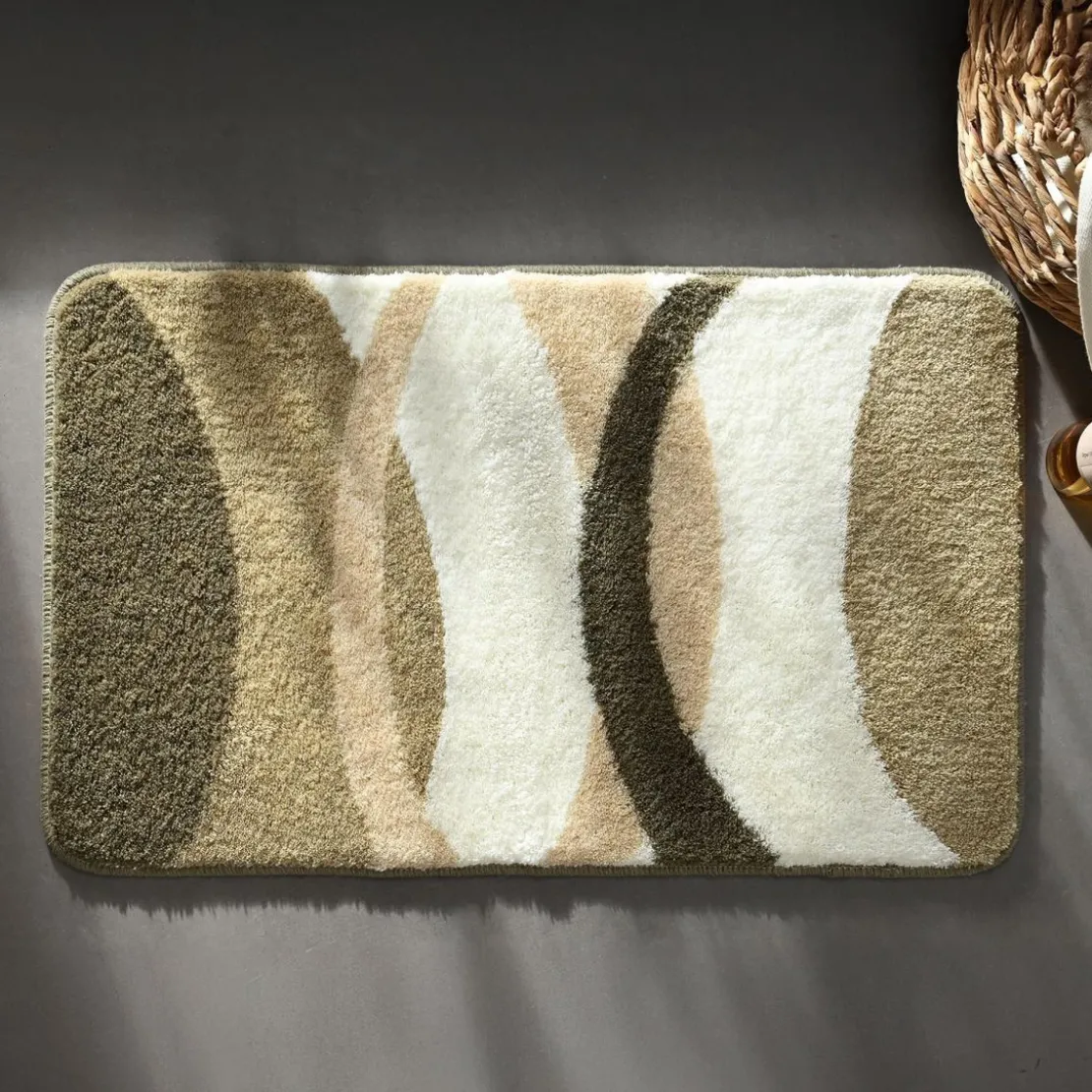 BecquetTapis de bain COURBE - beige