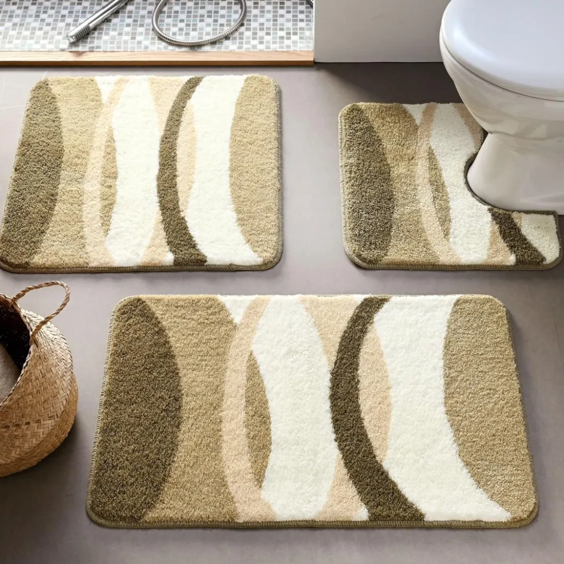 BecquetTapis de bain COURBE - beige
