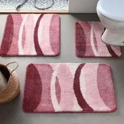 BecquetTapis de bain COURBE - rose