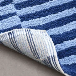 BecquetTapis de bain en coton 2000 g/m² bleu - BARRATA