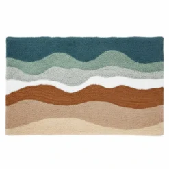 BecquetTapis de bain en coton 2000 g/m² multicolore à motif paysage - LANDSCAPE