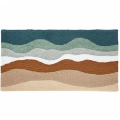 BecquetTapis de bain en coton 2000 g/m² multicolore à motif paysage - LANDSCAPE
