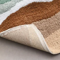 BecquetTapis de bain en coton 2000 g/m² multicolore à motif paysage - LANDSCAPE
