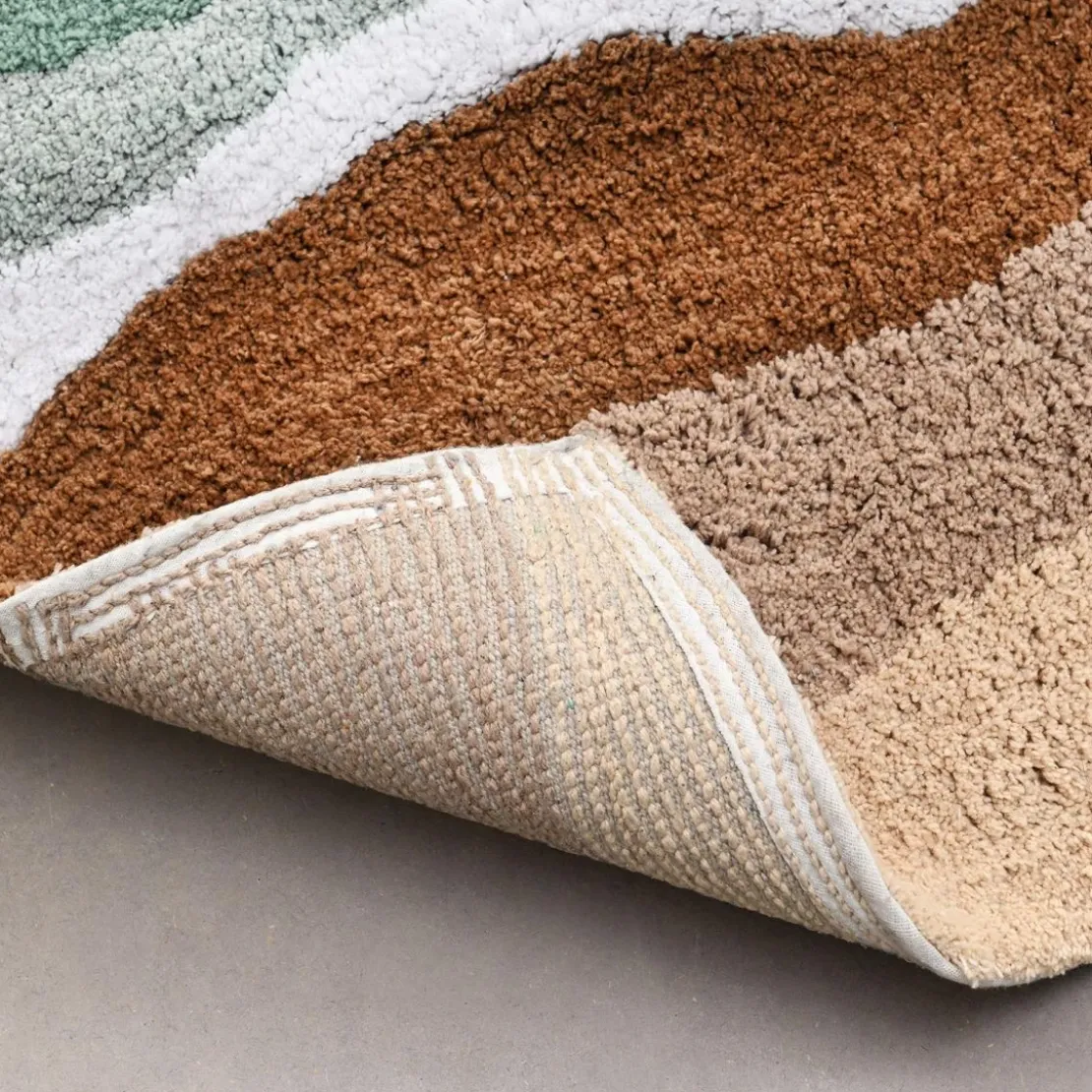 BecquetTapis de bain en coton 2000 g/m² multicolore à motif paysage - LANDSCAPE