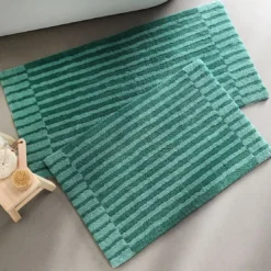 BecquetTapis de bain en coton 2000 g/m² vert - BARRATA