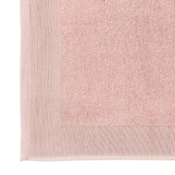 BecquetTapis de bain en coton modal CAROLINE doux et absorbant rose nude