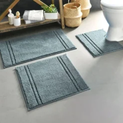 BecquetTapis de bain en coton 1800g/m² LIGNUS - Vert de gris