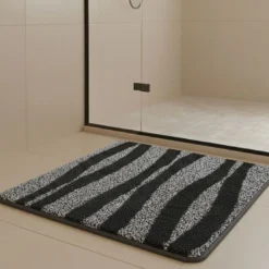 BecquetTapis de bain en microfibre 2250 g/m² VAGUE - gris