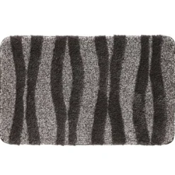 BecquetTapis de bain en microfibre 2250 g/m² VAGUE - gris