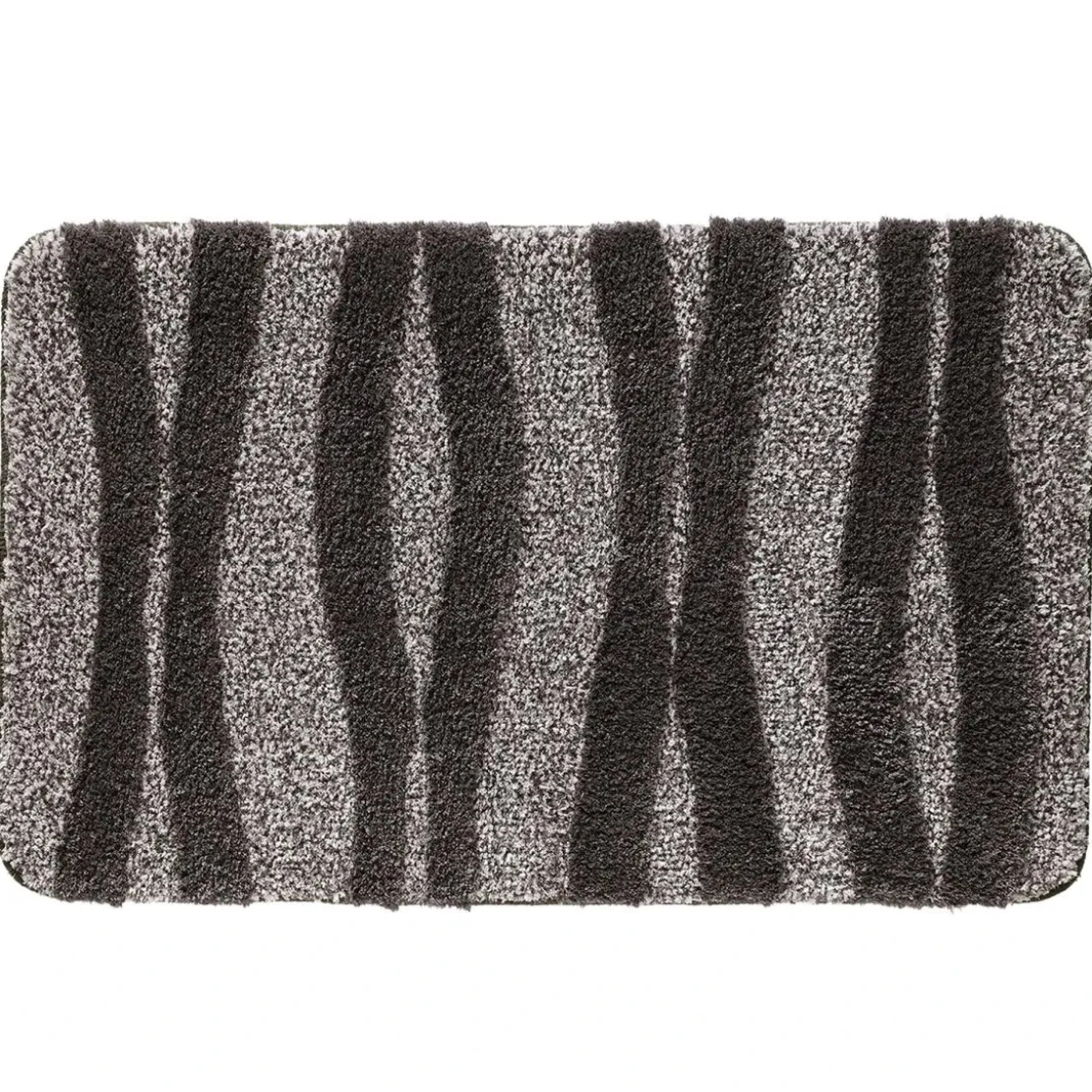 BecquetTapis de bain en microfibre 2250 g/m² VAGUE - gris