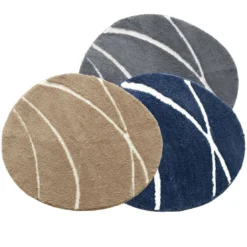 BecquetTapis de bain en polyester PIERRE gris