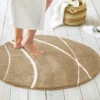 BecquetTapis de bain en polyester PIERRE beige