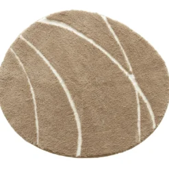 BecquetTapis de bain en polyester PIERRE beige