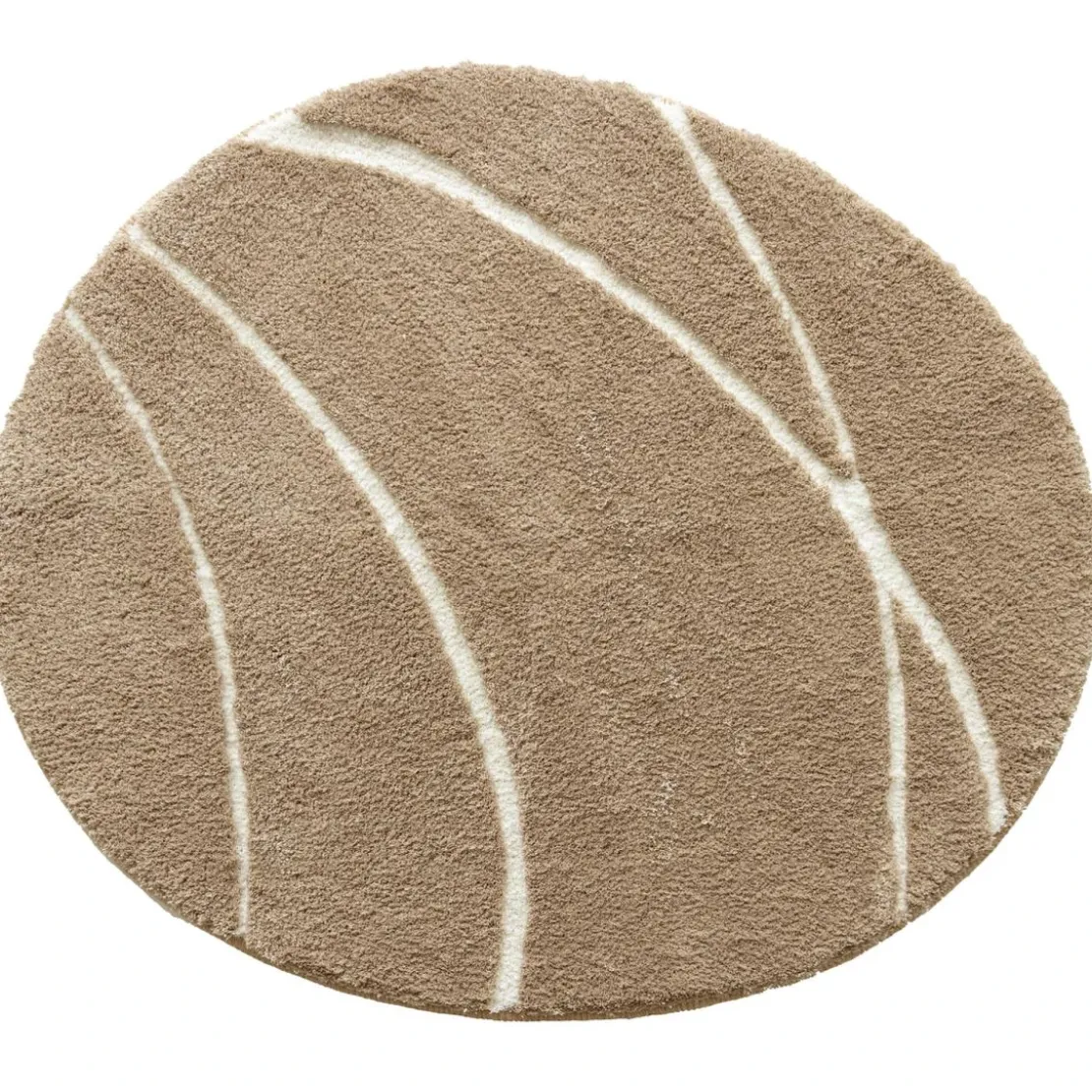 BecquetTapis de bain en polyester PIERRE beige